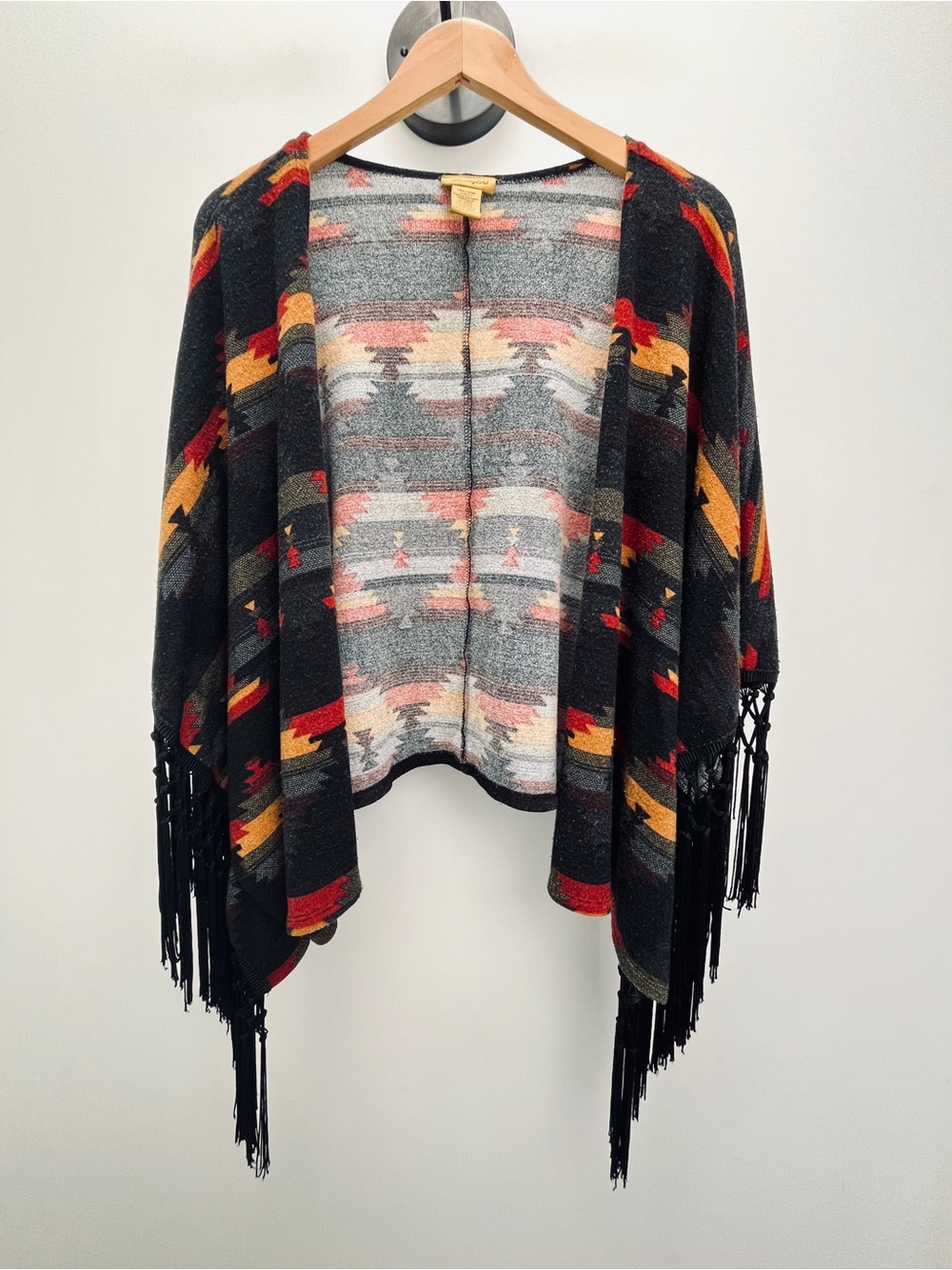 Wrangler Fringe Aztec Poncho/Shawl